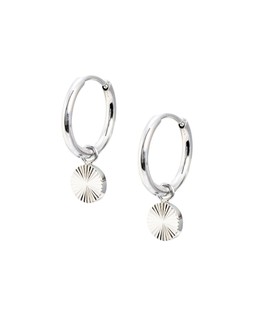 Maya Silver Tone Waterproof Mini Disc Drop Earrings £19.50 €25.50