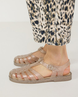 Melissa Possession Silver Jelly Fisherman Sandals