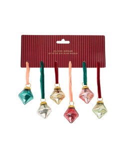 Metallic Mini Glass Baubles Set of Six £9.50 €12.50