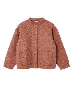 Mocha Brown Floral Quilted Jacket £95