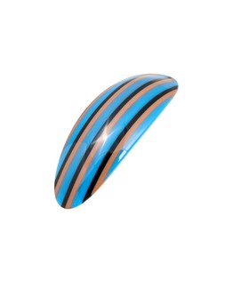 Odelie Blue Stripe Resin Hair Barrette £14.50