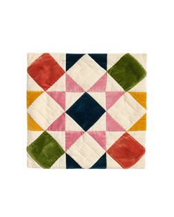 Patchwork Multicolour Velvet Cushion Cover 45x45cm £28 €36.50