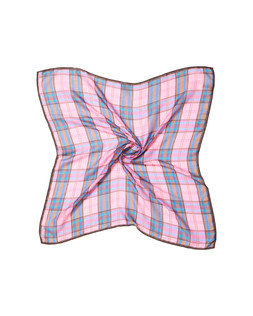 Pink & Blue Checked Large Square Scarf £26 €34