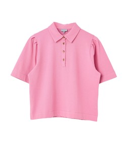 Pink Collared Short Sleeve Polo Top £42