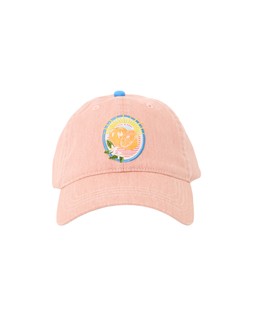 Pink Embroidered Orange Badge Cap Hat £30 €39