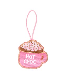 Pink Hot Chocolate Embellished Christmas Tree Decoration £8.50 €11.50