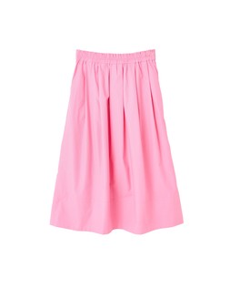 Pink Poplin Elasticated Waist Midi Skirt £65 €85