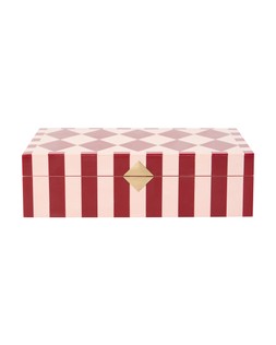 Pink & Red Harlequin Resin Jewellery Box £49.50 €65