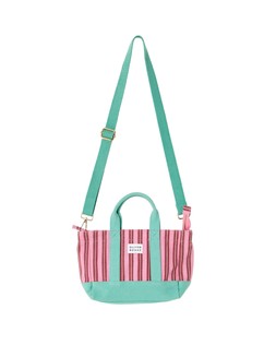 Pink Striped Logo Fabric Mini Tote Crossbody Bag £28