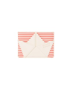 Red & White Striped Paper Boat Card Holder £16