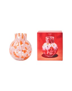 Rubi Pink & Orange Speckle Glass Vase €21.5