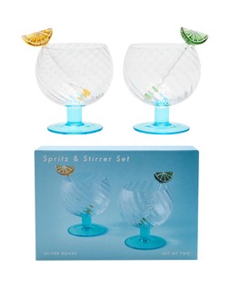 Spritz Glasses & Stirrer Set of Two £24.50