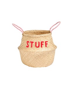 Stuff Embroidered Seagrass Storage Basket €25.50