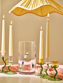 Tulip Green Candlestick Holder £9.5