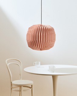 Vadella Pink Gingham Paper Lamp Shade £39.50