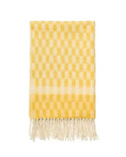 Yellow Gingham Fluffy Square Throw £49.50 €65