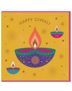 Diya Diwali Card