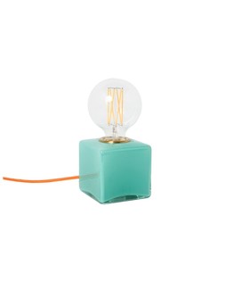 Alina Blue Square Desk & Table Lamp Base