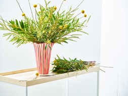Red Stripe Fluted Vase £59.5