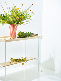 Red Stripe Fluted Vase £59.5