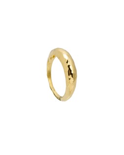 Hallie Hammered Gold Plated Stacking Ring £40