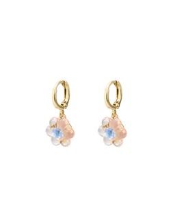 Effie Pink Flower Drop Earrings £14.5