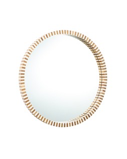 Rayas Striped Wooden Round Mirror £265