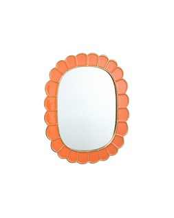 Cilo Orange Scalloped Wall Mirror £98