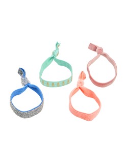 Felicity Pink & Blue Glitter Hair Bands Set of Four £12.5