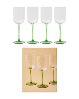 Alba Green Wine Glasses Set of Four £29.5