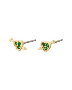 Amara Mini Heart & Arrow Stud Earrings £9.5