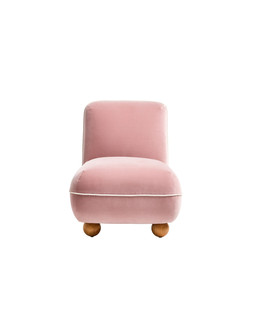 Ana Dusky Pink Velvet Accent Chair £595