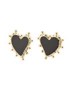 Ardor Enamel Heart Ball Detail Statement Earrings £22.50