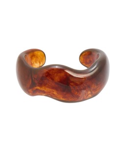 Aria Brown Resin Curved Cuff Bangle £22.5