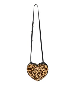 Augusta Brown Leopard Print Heart Crossbody Bag £48
