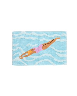 Blue Swimmer Rectangle Bathmat £29.5