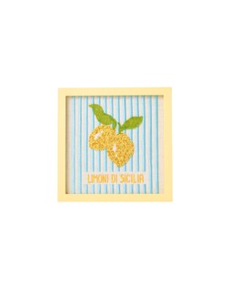 Blue & White Limoni Di Sicilia Beaded Wall Art £35
