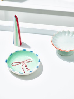 Bow Conical Ring Holder and Trinket Dish Set of Two £19.50