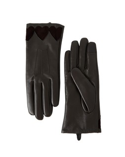 Chocolate Brown Heart Leather Gloves £45