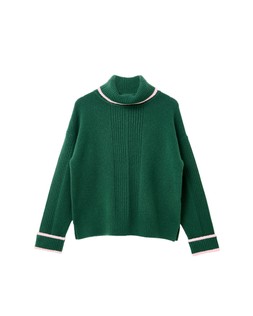 Dark Green Roll Neck Knitted Jumper £70