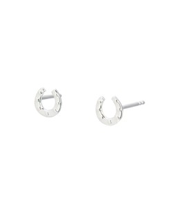 Dixon Hammered Horseshoe Silver Stud Earrings £19.50