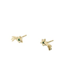 Esther Shooting Star with Siamite Inlay Gold Plated Stud Earrings £22.50