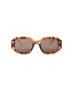 Faux Tortoiseshell & Pink Hexagon Sunglasses £28
