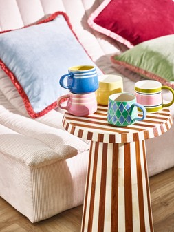 Green & Blue Harlequin Diamond Mug £12.50