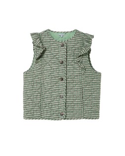 Green Check Print Heart Quilted Jacket £75