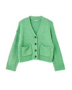 Green V-Neck Knitted Cardigan £65