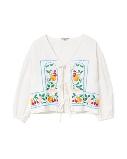 Ivory Cross Stitch Blouse £65