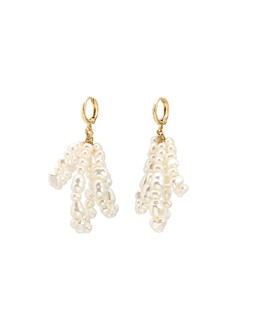 Izabel Faux Pearl Loops Statement Earrings £24