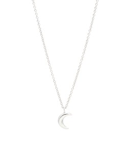 Just Trade x Oliver Bonas Eko Moon Charm Silver Pendant Necklace £42