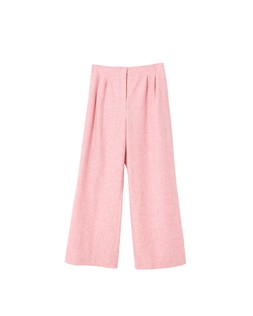 Light Pink Wool Blend Wide Leg Trousers £70